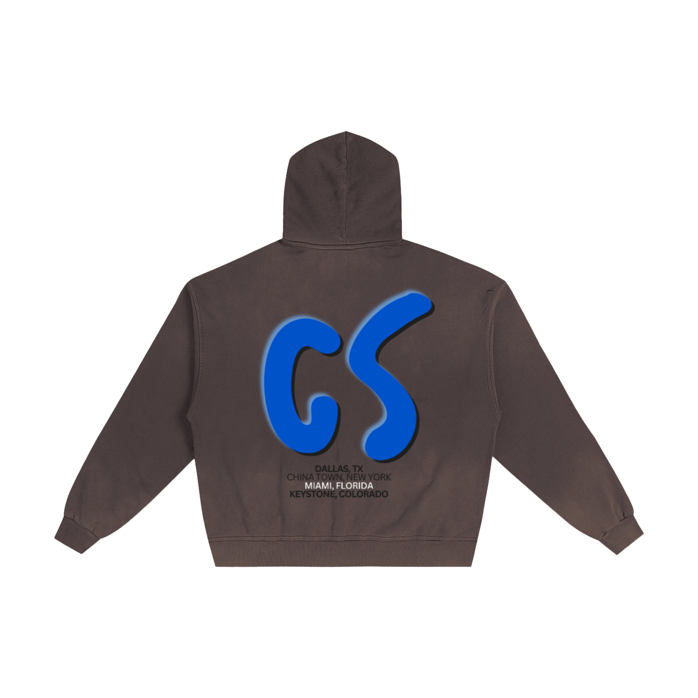 Hand-Frayed Sunfade Zip Hoodie