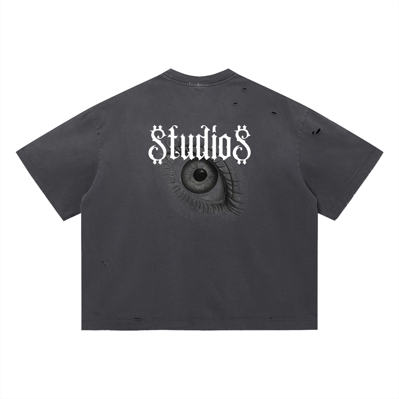 Vintage Washed Distressed Boxy Oversized T-Shirt