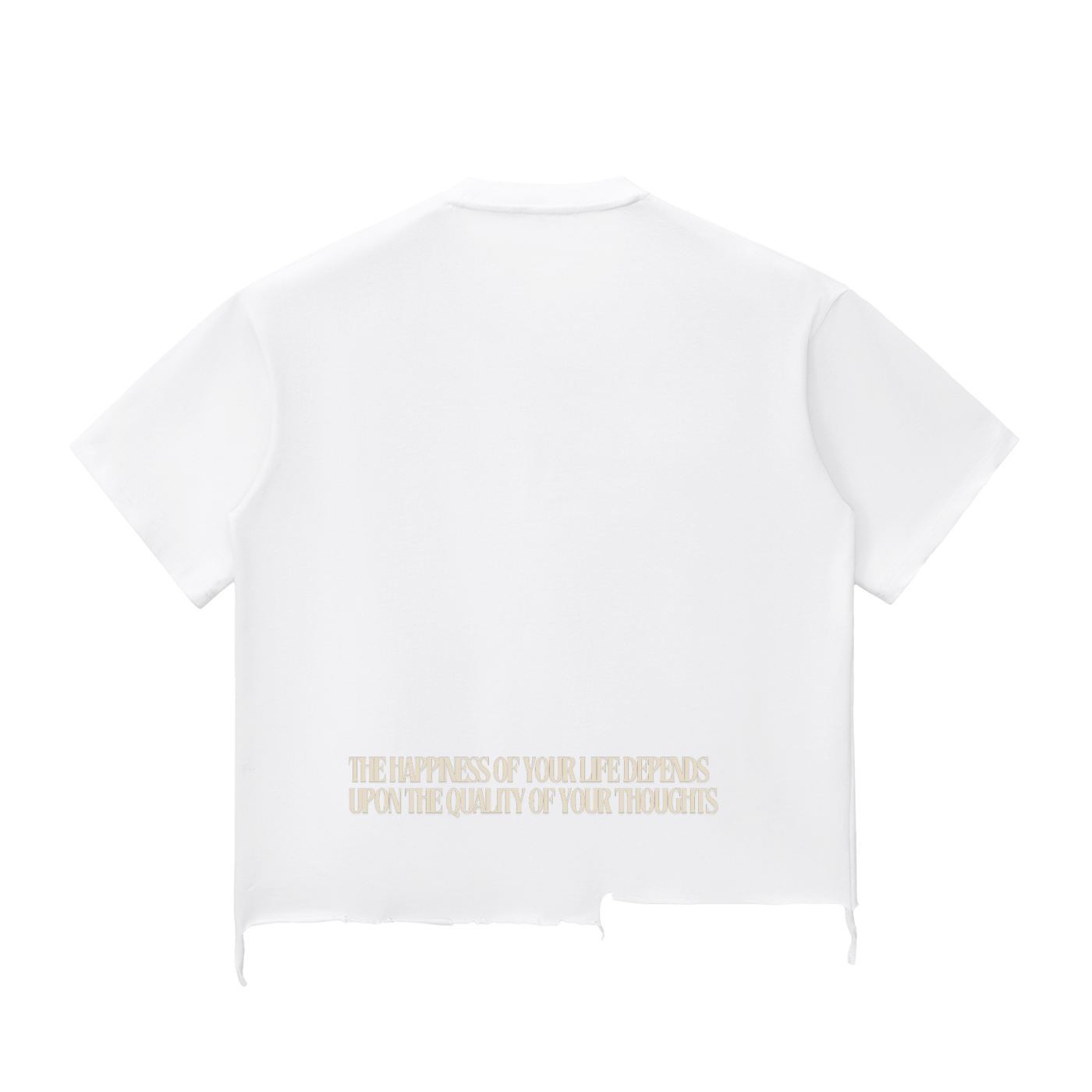 Snow Wash Raw-Hem Boxy T-shirt