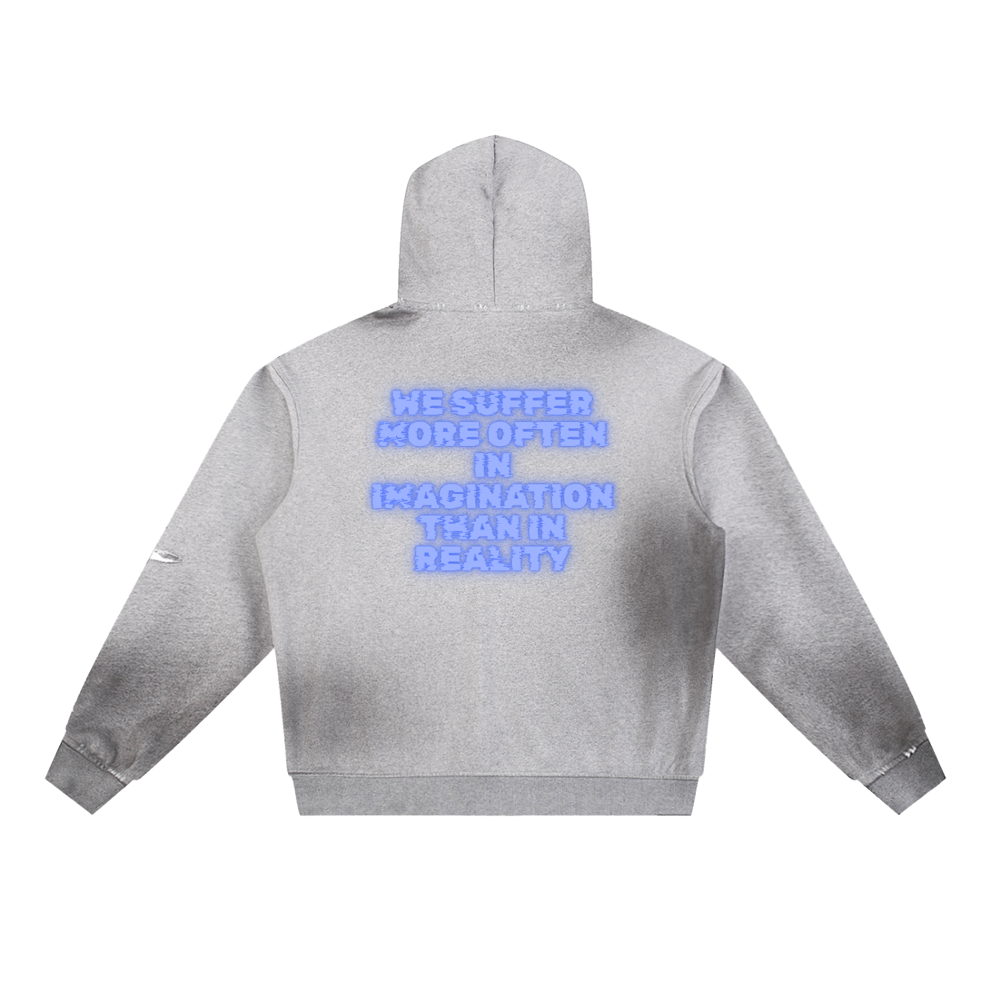 Sun Fade Frayed Fleece Hoodie