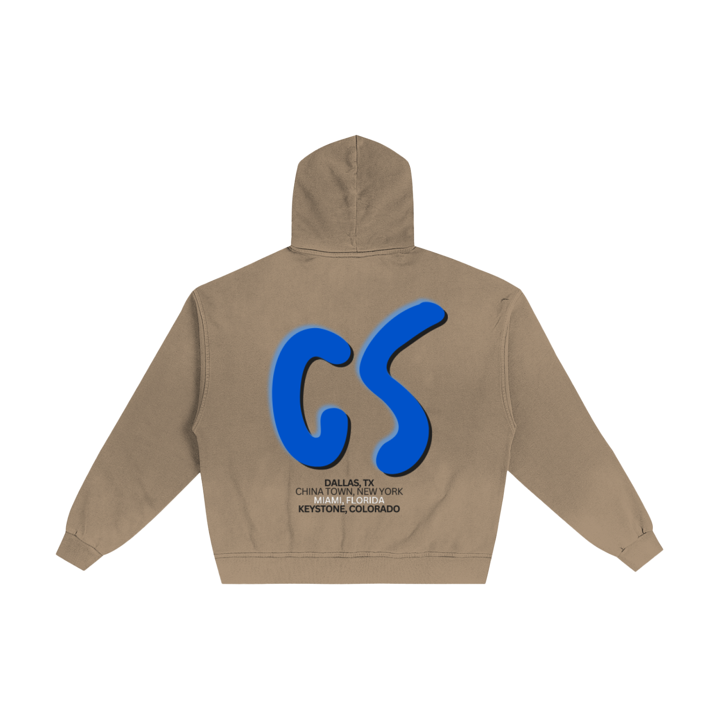 Hand-Frayed Sunfade Zip Hoodie