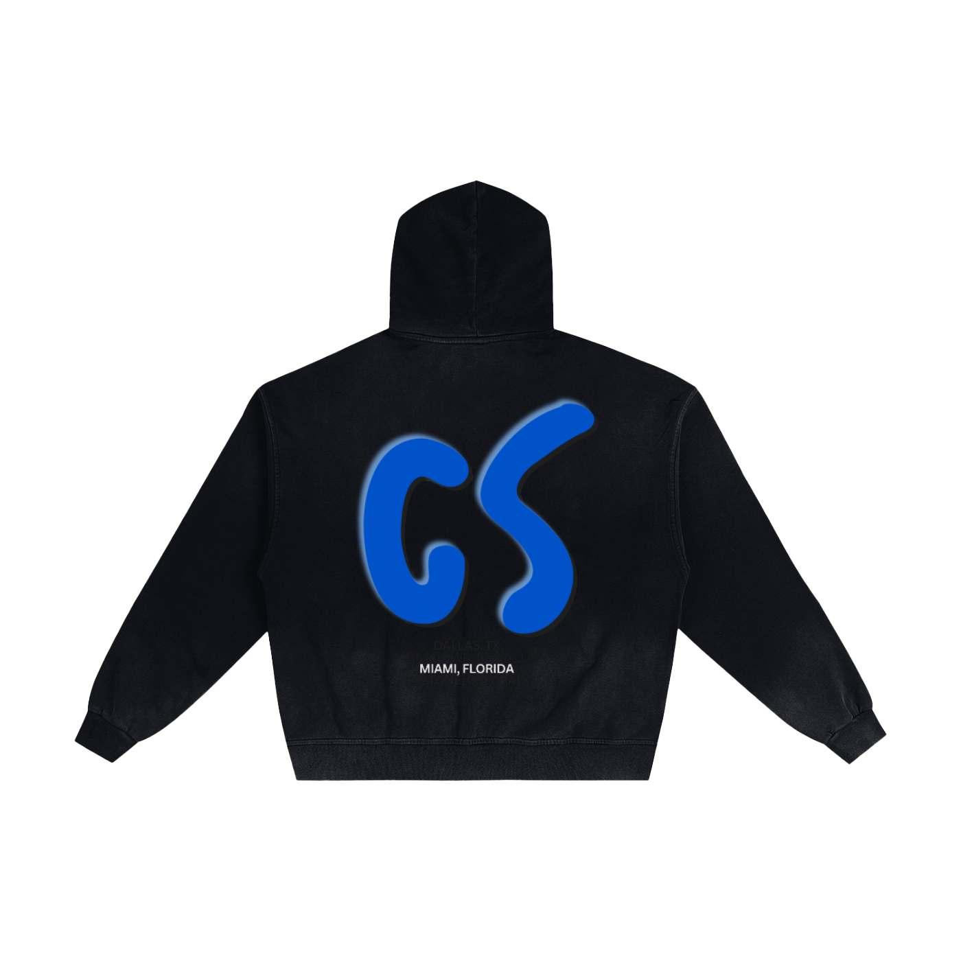 Hand-Frayed Sunfade Zip Hoodie