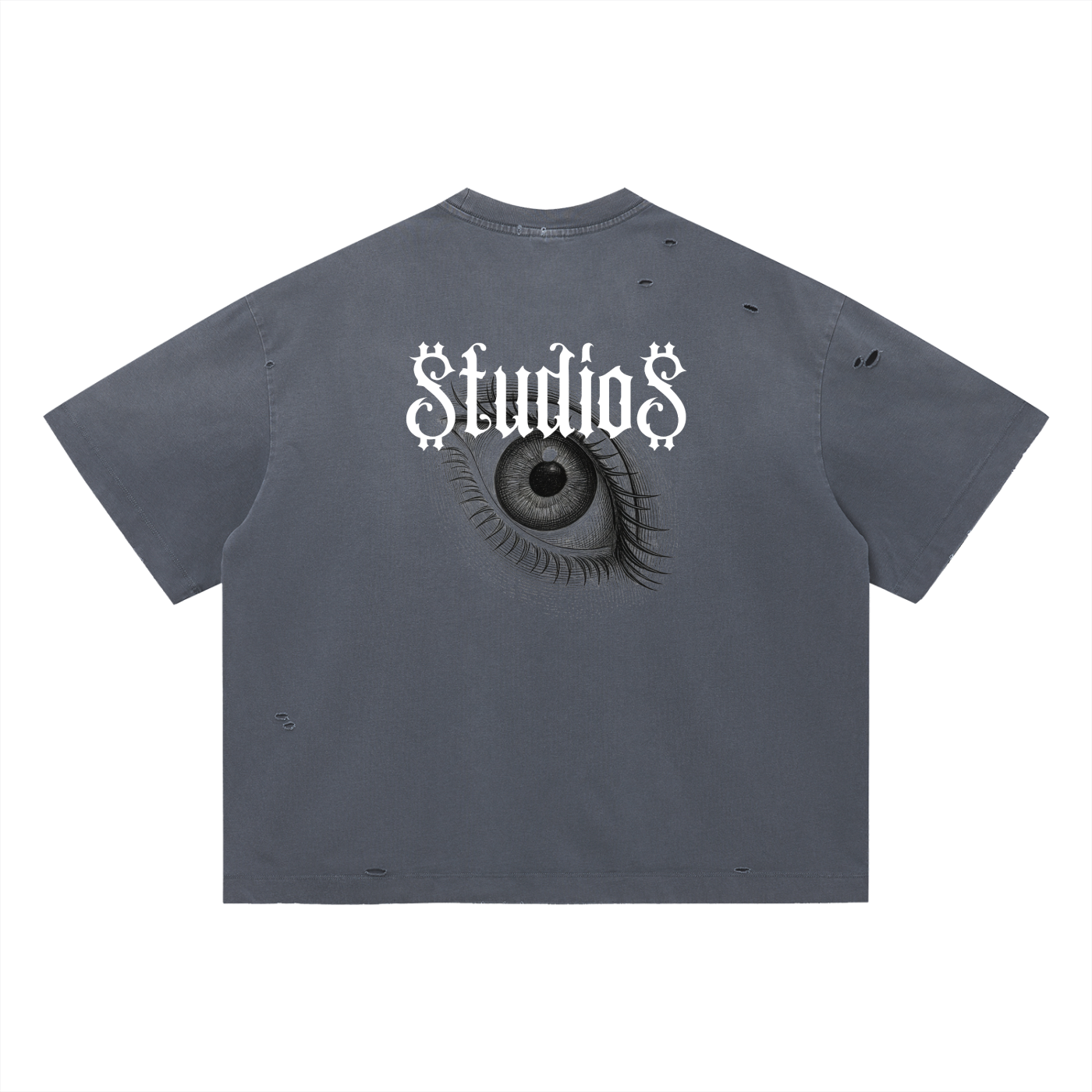 Vintage Washed Distressed Boxy Oversized T-Shirt