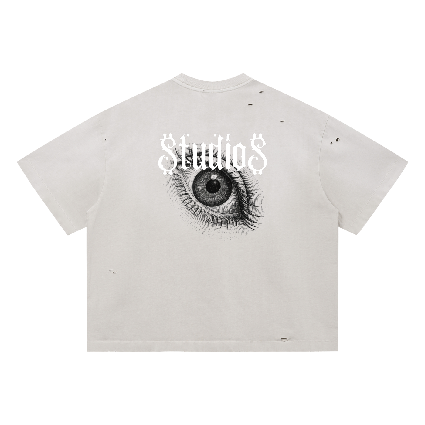 Vintage Washed Distressed Boxy Oversized T-Shirt
