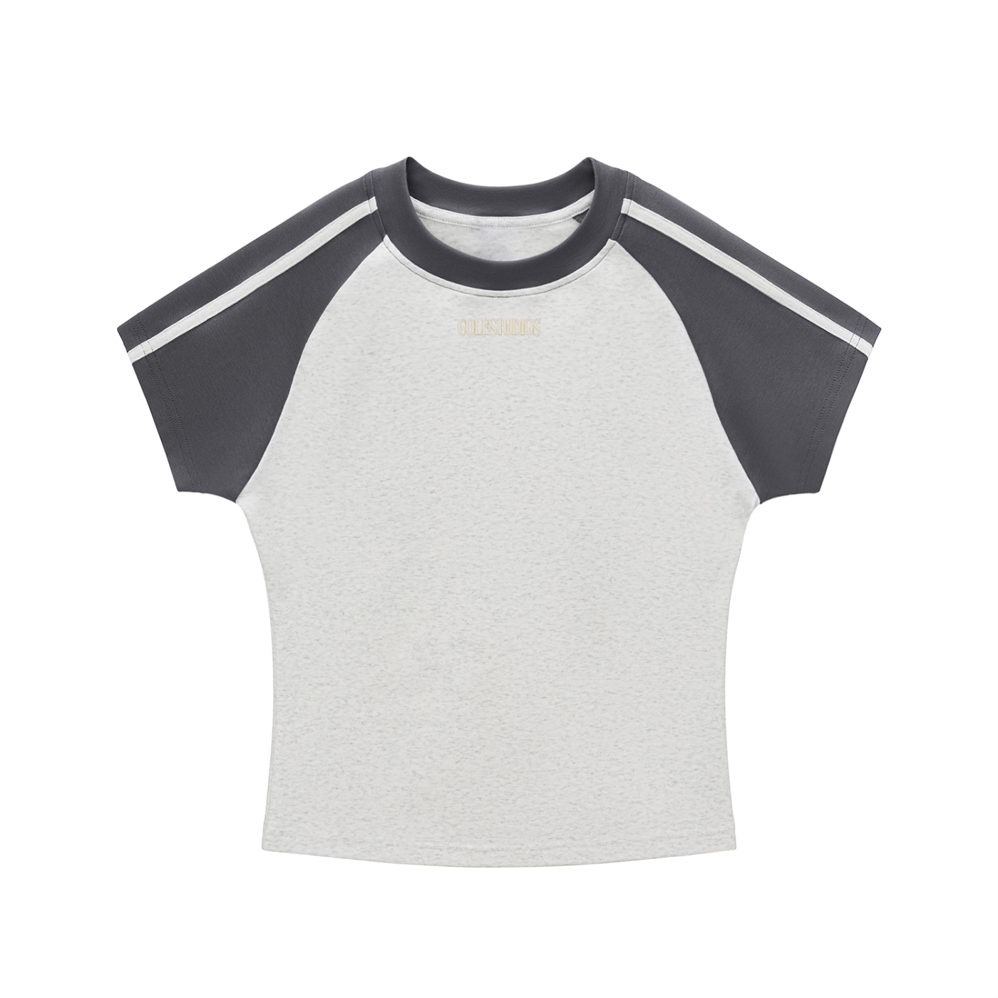 Contrast Stripes Bodycon Raglan  Sleeve T-Shirt