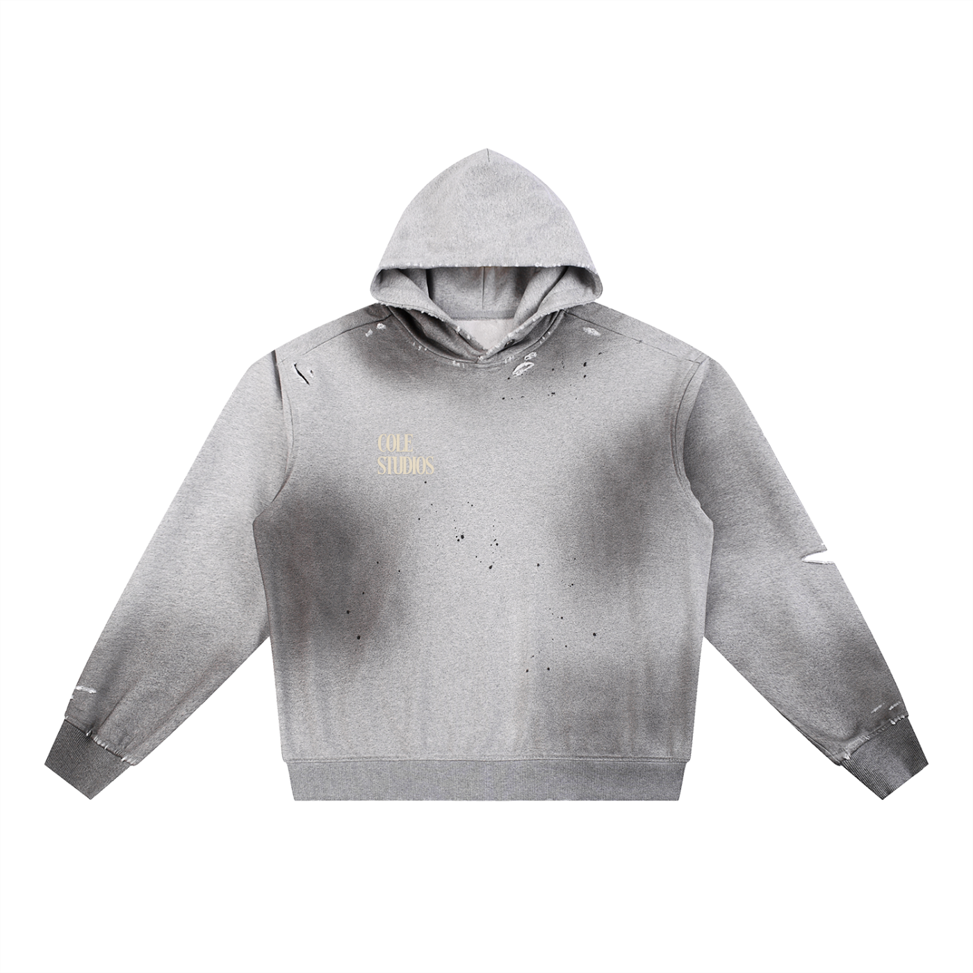 Sun Fade Frayed Fleece Hoodie